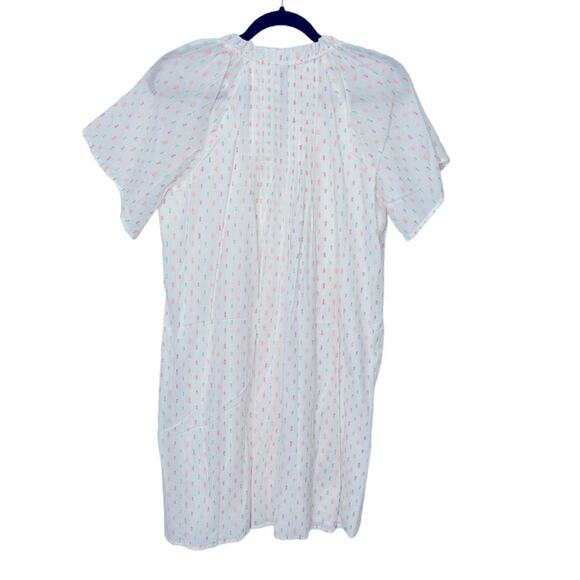 Never A Wallflower Pink Confetti Peasant Dress with pink tassels size XS - Picture 6 of 7